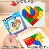 LAYOR1GG Puzzle Toy,  Colorful Love Heart Puzzle, Brain Teaser Montessori Tabletop Games Toy Educati