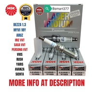 100% original ngk laser iridium spark plug ILKAR6B11 bezza 1.3L/myvi mg3/alza/aruz/vios yaris cvt/ir