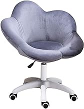 office chair Office Desk Chair Ergonomic Computer Chair Swivel Chair Velvet Upholstered Seat Gaming Chair Chair (Color : Grey) needed Comfortable anniversary Warm as ever