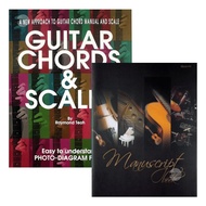 Guitar Chords & Scales + Guitar Manuscript Book ~ Rhythm MP