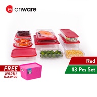 Elianware E-Concept Premium 13Pcs Fridge Kepper Value Set [FREE 1 x 35.5cm Storage Box with cover]