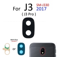 เลนส์กล้องด้วยด้านหลัง3M กาวสติ๊กเกอร์ซ่อมแซมชิ้นส่วนสำหรับ Samsung Galaxy J2 J3 J5 J7โปร J4 J6บวก J8 2018 2017กระจกกล้องมองหลัง