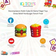 [IQ TOYS] Decompression Rubik Cube IQ Game Fidget Toys Stress Relief Hamburger French Fried