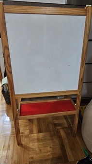 Ikea木製雙面白板