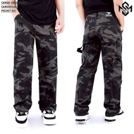 Carpenter SNSR Men's Long Camouflage Pants Camouflage Baggy Cargo Pants Camouflage Carpenter Pants/