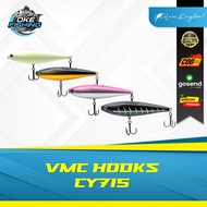 Kingdom CY715 VMC Hooks Bait – ABS Hard Plastic, Many Color Variants, 3D Action