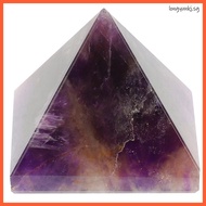 longyunkj  Decor Office Table Top Pyramid Crystal Creative Ornament Stone Natural Egyptian for Home Craft