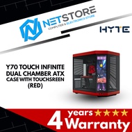 HYTE Y70 TOUCH INFINITE DUAL CHAMBER ATX CASE WITH TOUCHSREEN (RED | WHITE/BLACK)