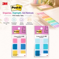 3M Post-it Film Index Tabs - Assorted Colors, Thick, Multi-Pack, Perfect for Organization