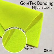 Bahan Hijau Goretex Bonding Jaket Kain Parasut Stabilo