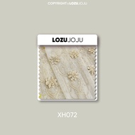 LOZUJOJU Elegant European Embroidered Three-dimensional Sheer Curtain 260cm Height Tulle for Living 