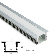 U Type Aluminum Profile Recessed Cabinet Bar Lamp Diffuser Channel Living Room Wall Decor Kitchen St
