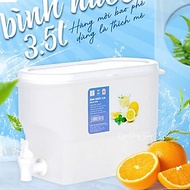 Bình Nước 3.5L Việt Nhật Có Vòi Để Tủ Lạnh ,Đựng Nước Trái Cây Tiện Lợi Đa Năng ( Tặng kèm sticker)