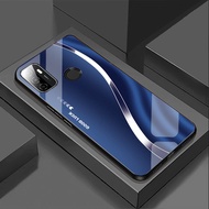 Ốp Lưng cho OPPO A53 Mặt kính cường lực cao cấp Họa tiết RỒNG VÀNG