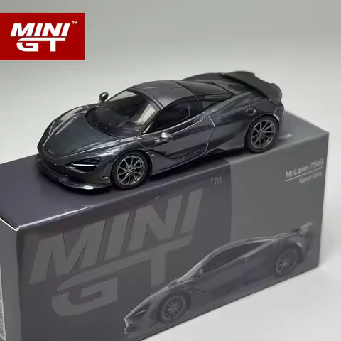 MINIGT 1:64 McLaren 750S Saros Grey alloy car model 815