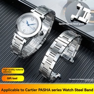 Suitable for Cartier PASHA PASHA Quick Release Watch Strap W2PA0014 WGPA0019 Steel Band Metal Watch 