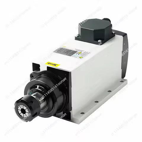 CC Spindle 2.2/3.5/4.5/6KW Square Flange Woodworking Air Cooled Spindle Motor 18000rpm 300Hz CNC Rou