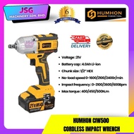 HUMHON CIW500 BRUSHLESS CORDLESS IMPACT WRENCH 21V / 500NM.
