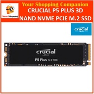 Crucial P5 Plus 500GB 1000GB 1TB 2000GB 2TB 3D NAND NVMe PCIe M.2 SSD 5 Years Sg Warranty