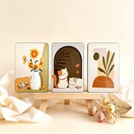Set Of 3 Wall Pictures Frameless 0.6cm. There Are 2 Sizes 20x30/30x40 Cm. Waterproof MDF Plywood HD 