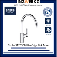 Grohe 31233001 BauEdge C-spout Kitchen Sink Mixer Tap