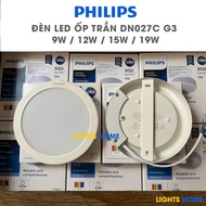 Philips DN027C G3 round LED ceiling light, surface mounted, metal case