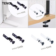 [TENOL] 2 Pieces Pegboard Desk Mount Iron Fixing Clips Table Mounting Brackets Pegboard Desk Bracket