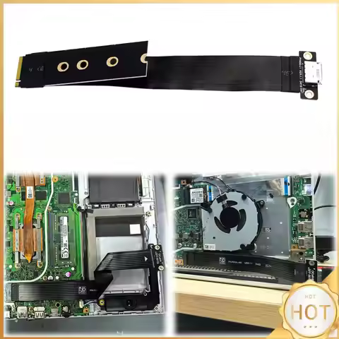 M.2 To Oculink Female Adapter Cable Laptop Graphics Card Extension Cable for Stable Transmission in 