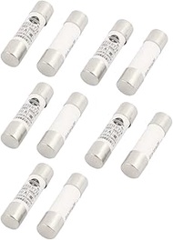 uxcell 10 Pcs 380V 10A Low Breaking Capacity 10mm x 38mm Cartridge Ceramic Fuses