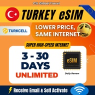 Turkey Istanbul eSIM 【Unlimited Data】Europe Travel eSIM Murah Fast Internet 5G Simcard 土耳其电话卡