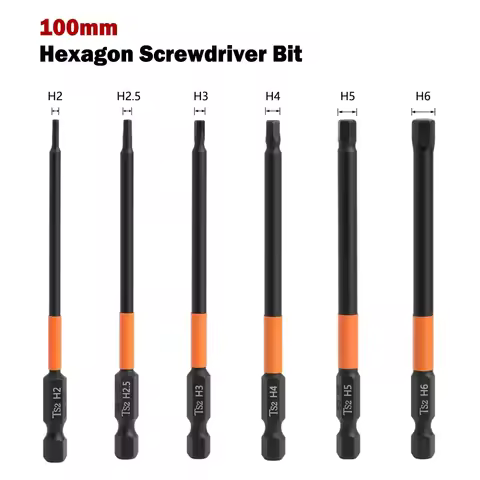 Hex Head Allen Wrench Drill Bits Set 1/4 Inch Quick Change Impact Driver Magnetic Screwdriver Bit H2