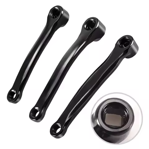 Bicycle Full Solid Crank Arm Mountain Bike 170mm/165mm/152mm Diamond Rhombus Chain Crank Pedal Conne