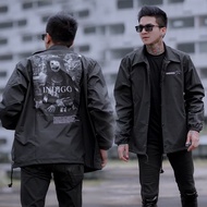 Men's COACH Jacket - INDIGO WINDBREAKER Jacket ORIGINAL-Men's COACH Jacket- WATERPROOF Men's Jacket