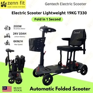 Mobility Scooter Auto eFold Folding Lightweight Scooter 4 Wheels Scooter for Elderly Travel Outdoor 
