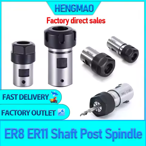 ER8 ER11 ER16 ER20 ER25 Chuck collet Spindle Motor Shaft Extension Rod Spindle Chuck Tool Set spindl