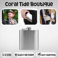 8oz Stainless Steel Flask Portable Whiskey Flask Travel Hip Flask for Men