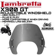 WINDSHIELD LAMBRETTA X300 GT X 300 GT ADJUSTABLE WINDSHIELD ACCESSORIES ACCESSORY MODIFIED MODIFY