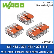 10pcs Original Wago wiring terminal 221-412 221-413 221-415 Wiring connector QFD7