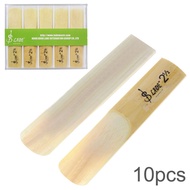 10pcs/set Saxophone Reeds Natural  Alto bE Saxophone Lade Bamboo 2-1/2 Reeds Strength 2.5 with Prett