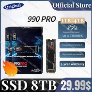 4TB SSD Original Brand 990PRO SSD M2 2280 PCIe 4.0 NVME Read 12000MB/S Solid State Hard Disk 1TB 2TB For Desktop/PS5 Game Laptop