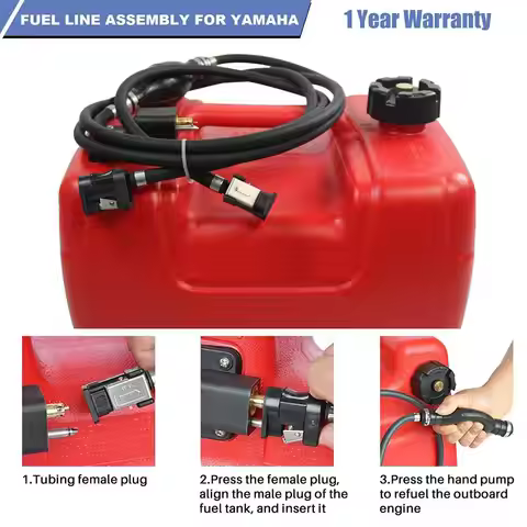 For Yamaha Boat Fuel Line Assembly Gas Hose Marine Hose Motor Pipes Outboard Boat Fuel Marine Line O