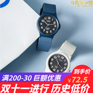 休閒學生中性指針電子小黑表防水石英錶mq-24uc-4b 8b