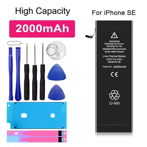 XDOU Battery For IPhone SE 2016 IPhoneSE 2000mAh Phone Accessory Free Repair Tools Kit Sticker Repla