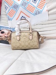 Coach Mini Signature Boston Bag