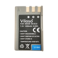 Viloso EN-EL9 ENEL9A Li-ion Battery for Nikon D5000 D3000 D60 D50 D40 D40X