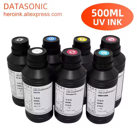 500ML Bottle LED UV Ink For Epson L800 L805 L1800 R290 R330 1390 1400 1410 UV Printer Ink UV Varnish