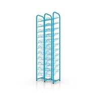 Kefva ชั้นวางกระดาษ A4 แบบคู่ 11 ชั้น ขนาด 28x49x150 cm ชั้นA4 ชั้นโชว์สินค้า ชั้นวางหน้าปกรายงาน ชั