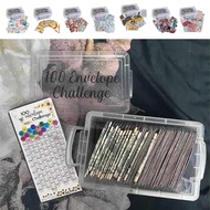 100 Envelope Challenge Kit 100 Envelope Challenge for Saving Money Money Organizer for Cash Money Ch