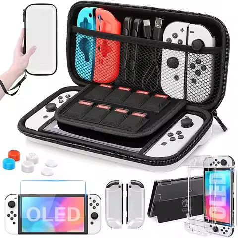 Estuche Funda For Nintendo Switch & OLED Joycon Nitendo Swich Joy Con Protection Game Console Case A