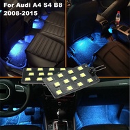 For Audi A4 S4 B8 A5 A6L Q5 Q7 2pcs/lot 12V CANBUS Error Free 5050-SMD 12 LED Car Interior Footwell 